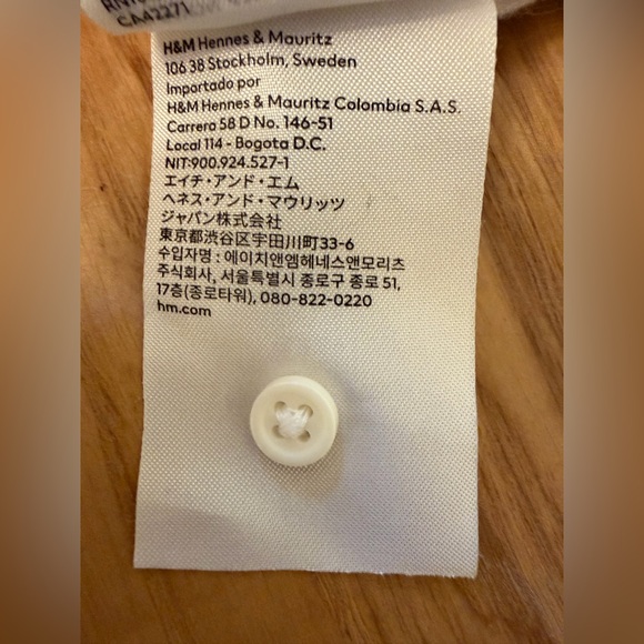 H&M Ecru Ribbed Polo Sweater - Picture 5 of 5